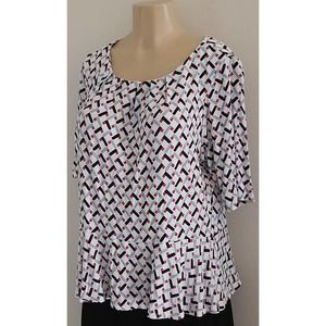 Liz Claiborne Multicolor Blouse Size XL